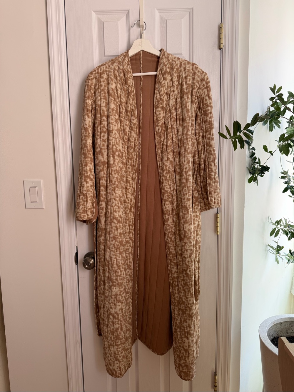 By Malene Birger Beige and Cream Patterned Coat size Small - Picture 3 of 10